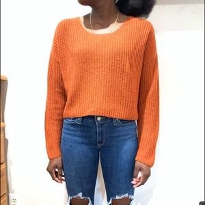 Orange fall/winter sweater